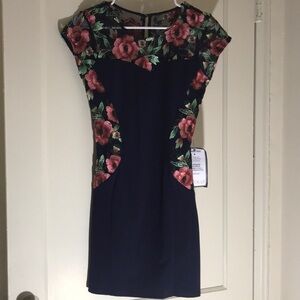 Bcx Navy floral dress
